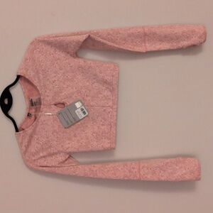 Gymshark Fleur Long Sleeve Cropped Shirt Moroccan Brick Marl Sz S